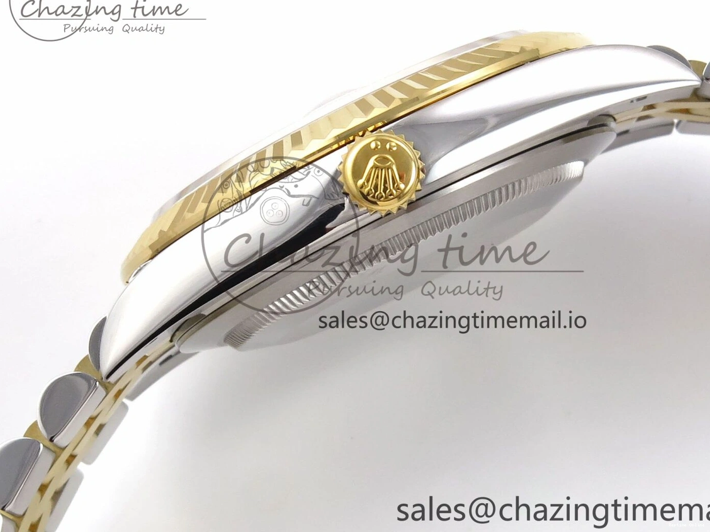 0116 DateJust 41 126333 EWEF Best Edition YG Texuted Dial on SS YG Jubilee Bracelet A Snug 992